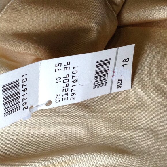 Talbots Light Tan Satin Blouse - Picture 9 of 9